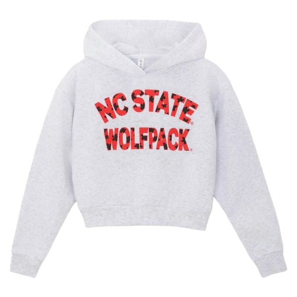 Ash Grey Youth Girls Fleece Cropped